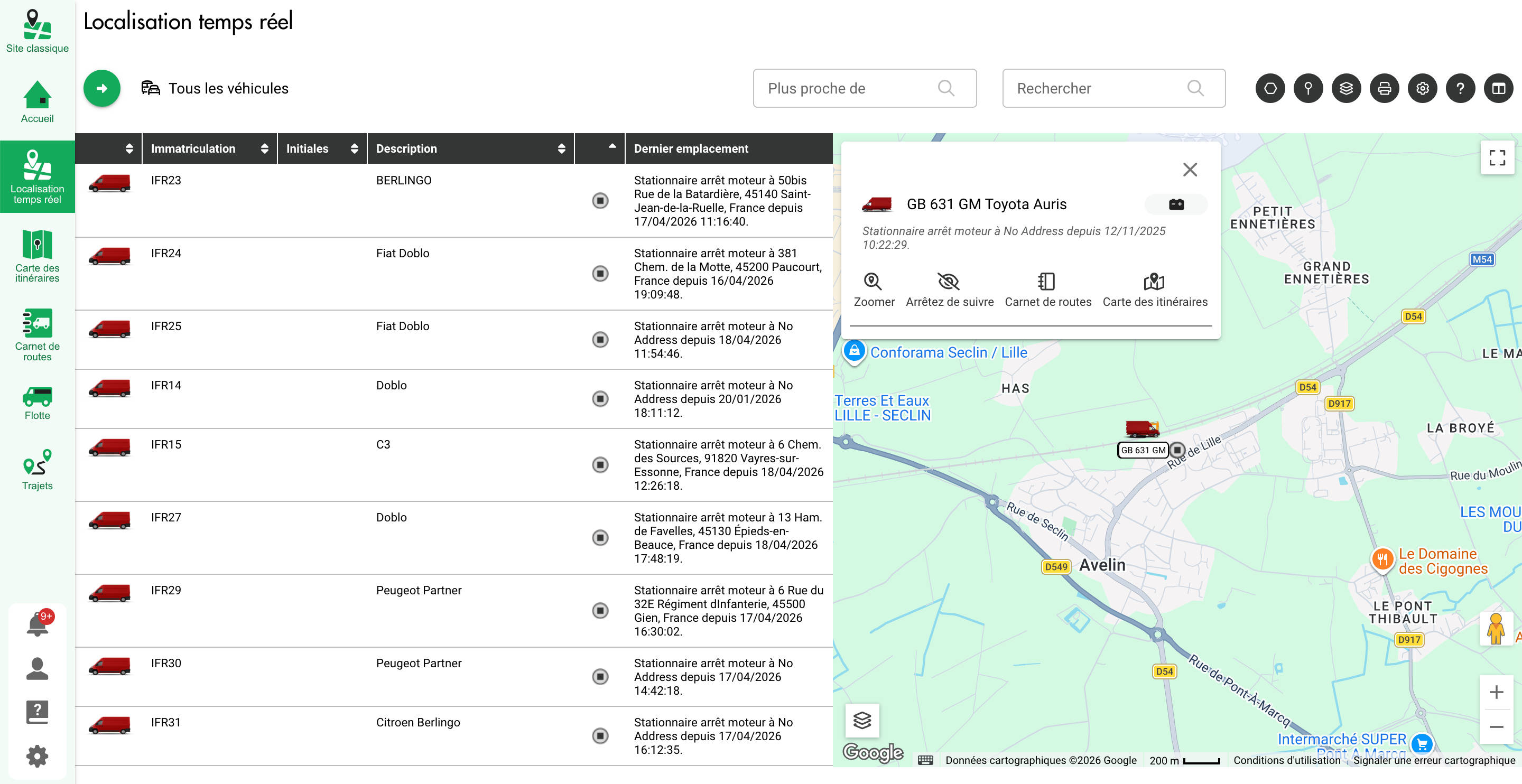 Traceur GPS - Localisation en temps réel
