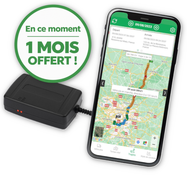 Traceur GPS professionnel avec application