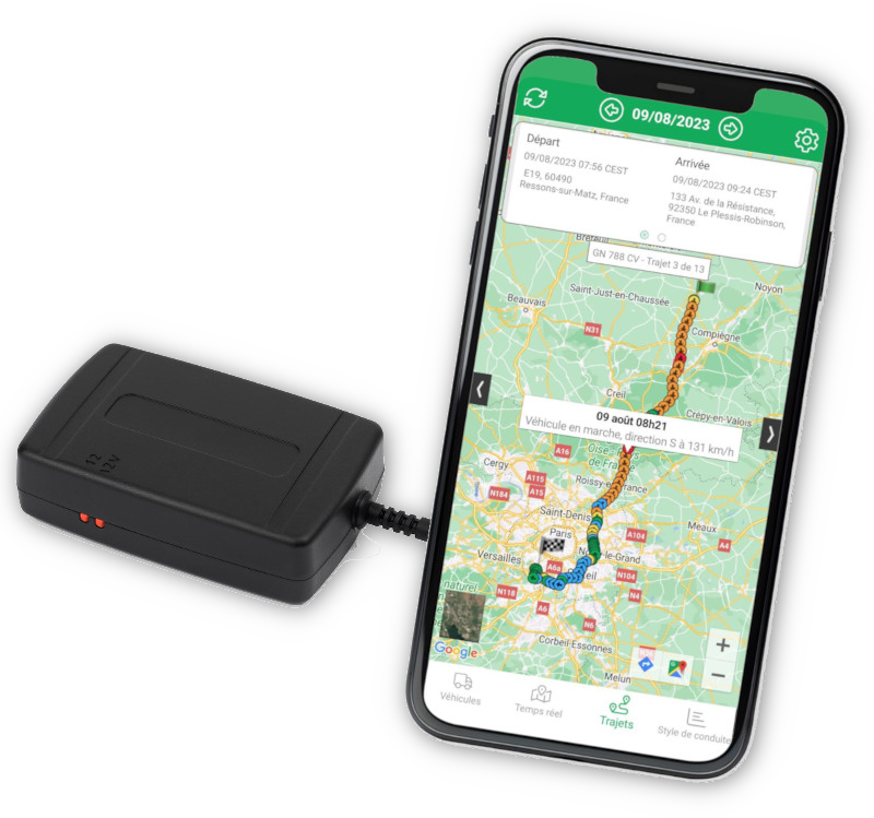 Traceur GPS professionnel avec application